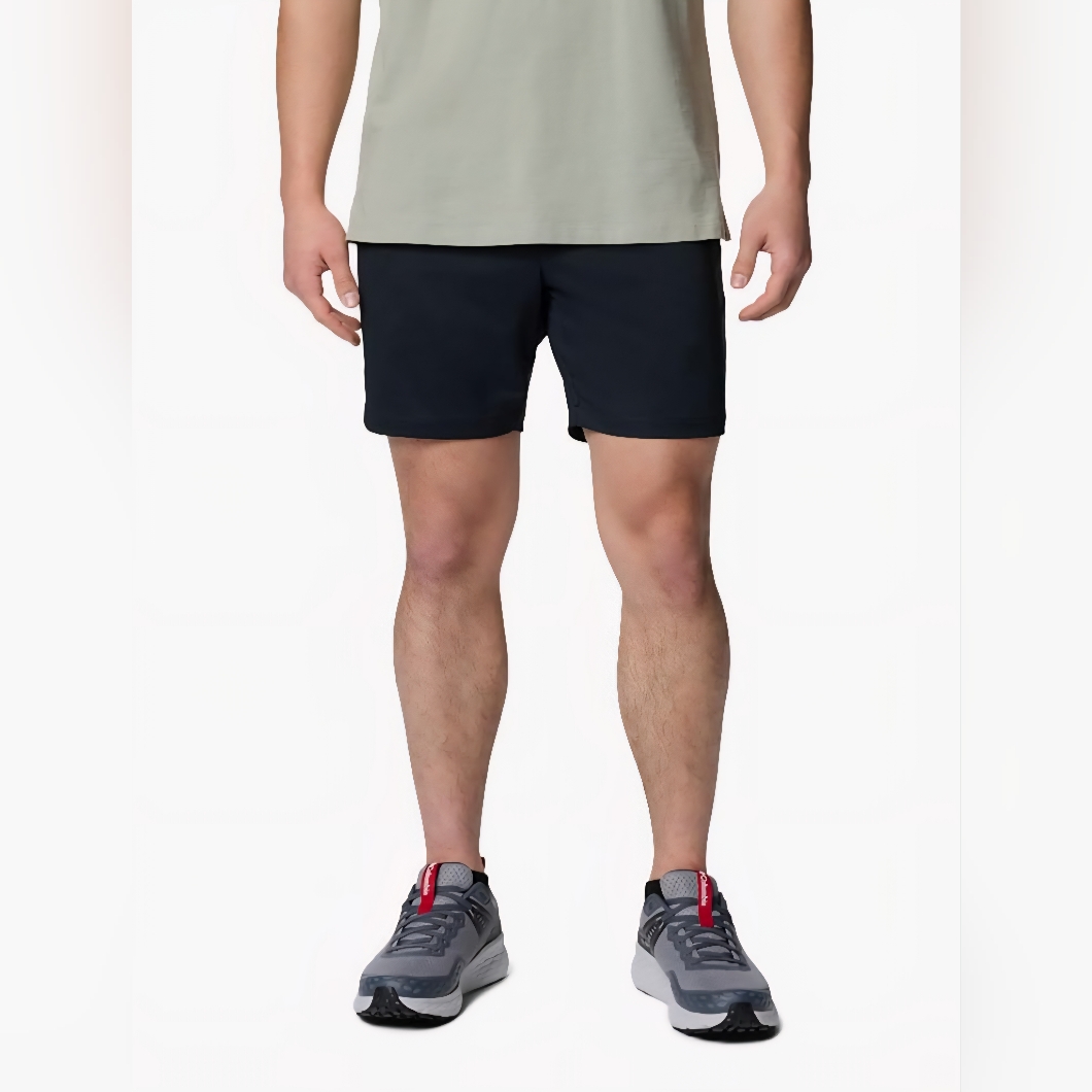 Mens Columbia Sage Peak Active Fit 7" Lightweight Chino Shorts Size 42 Black